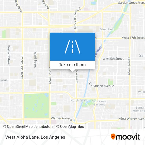 West Aloha Lane map