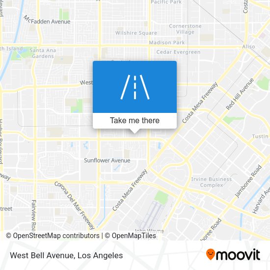 West Bell Avenue map