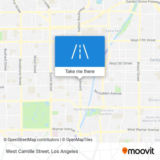 West Camille Street map