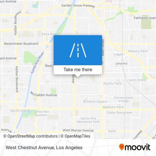 West Chestnut Avenue map