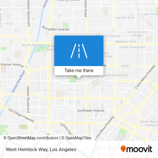 Mapa de West Hemlock Way