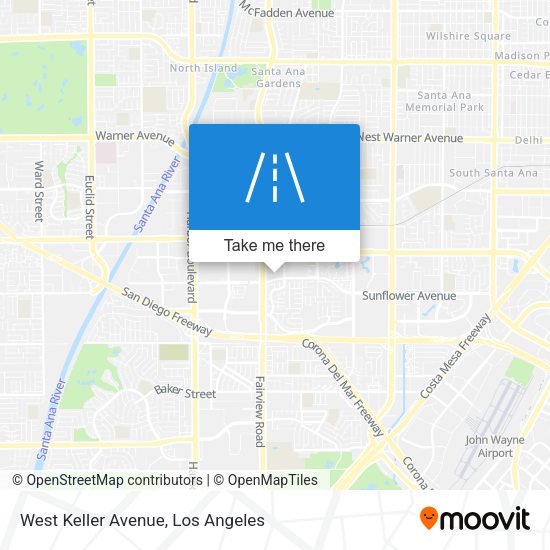 Mapa de West Keller Avenue