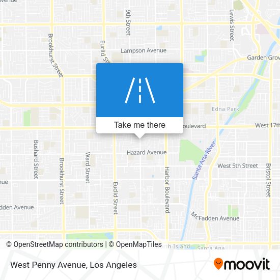 West Penny Avenue map