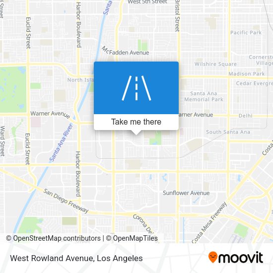 West Rowland Avenue map