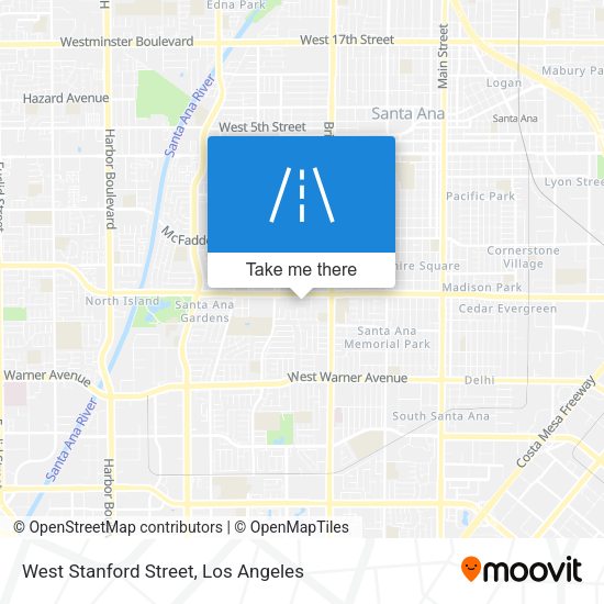West Stanford Street map