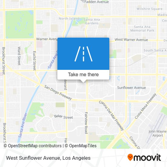 Mapa de West Sunflower Avenue
