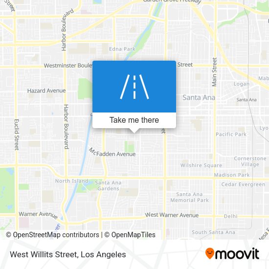West Willits Street map