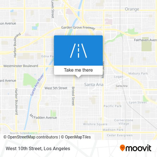 Mapa de West 10th Street