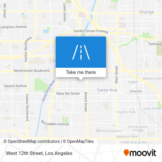 West 12th Street map