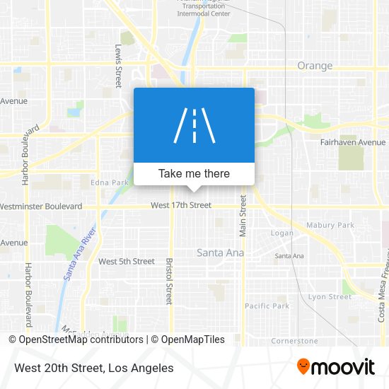 Mapa de West 20th Street
