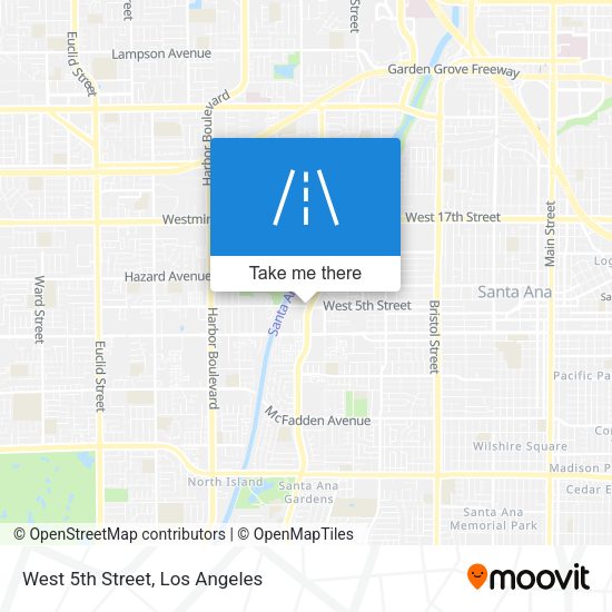 Mapa de West 5th Street