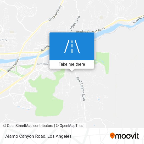 Alamo Canyon Road map