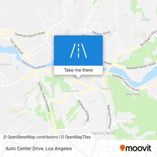 Auto Center Drive map