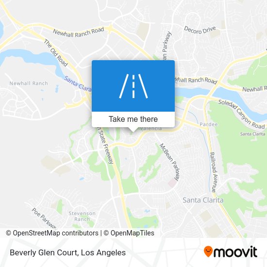 Mapa de Beverly Glen Court