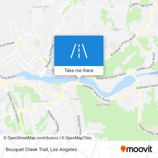 Bouquet Creek Trail map