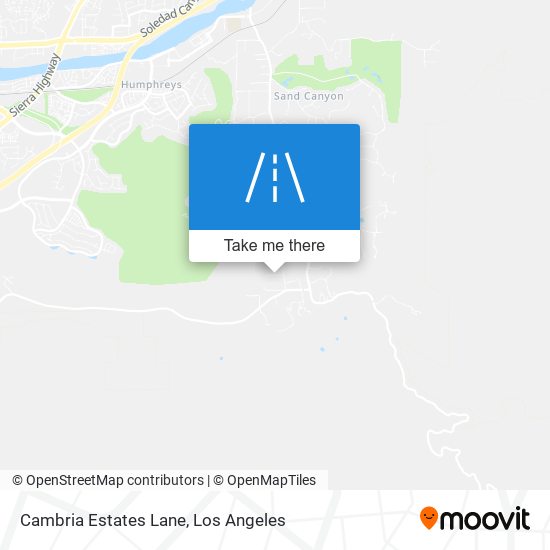 Cambria Estates Lane map