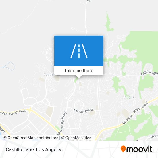 Castillo Lane map