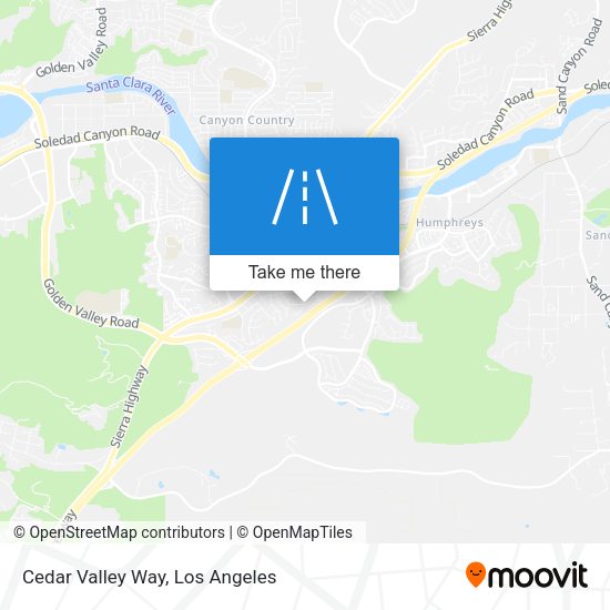 Cedar Valley Way map