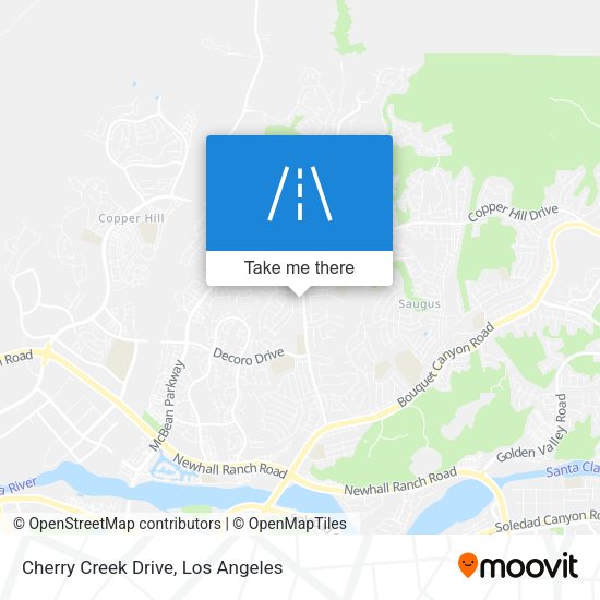 Mapa de Cherry Creek Drive