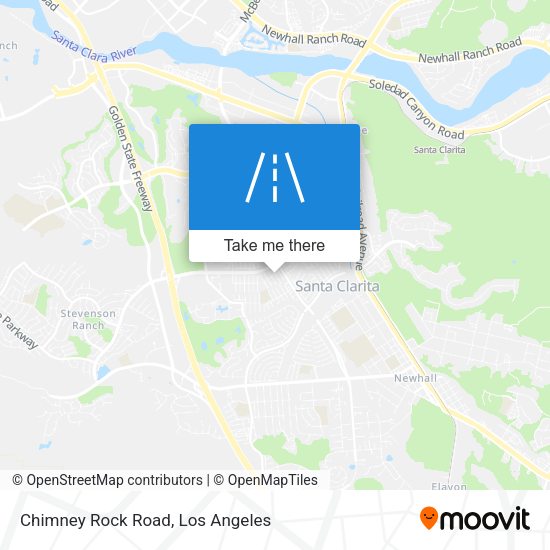 Chimney Rock Road map