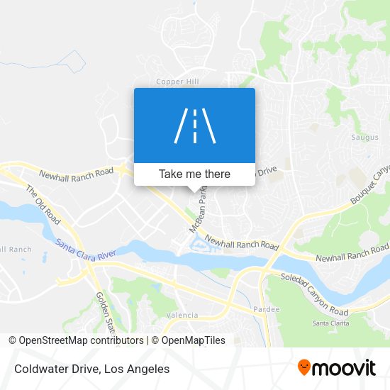 Mapa de Coldwater Drive