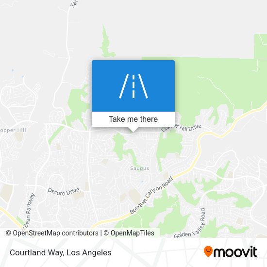 Mapa de Courtland Way