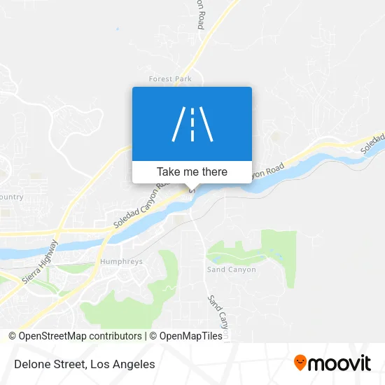 Delone Street map