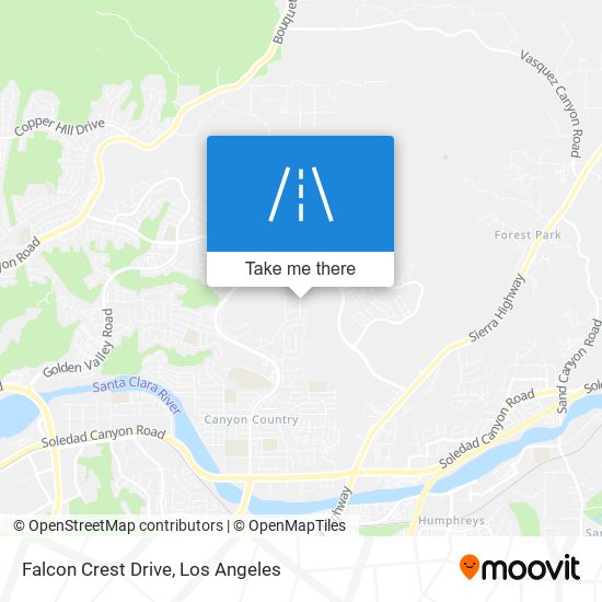 Mapa de Falcon Crest Drive