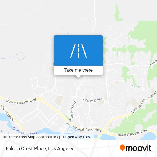 Mapa de Falcon Crest Place