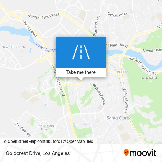Goldcrest Drive map