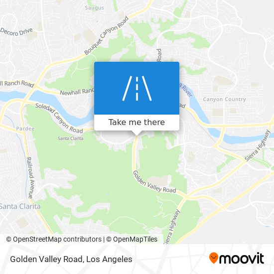 Golden Valley Road map