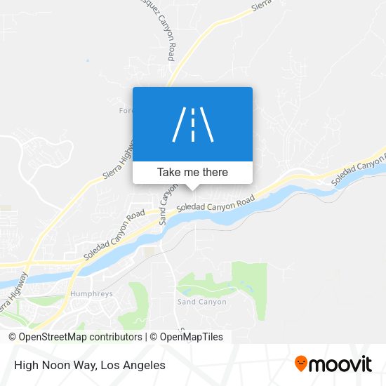 High Noon Way map