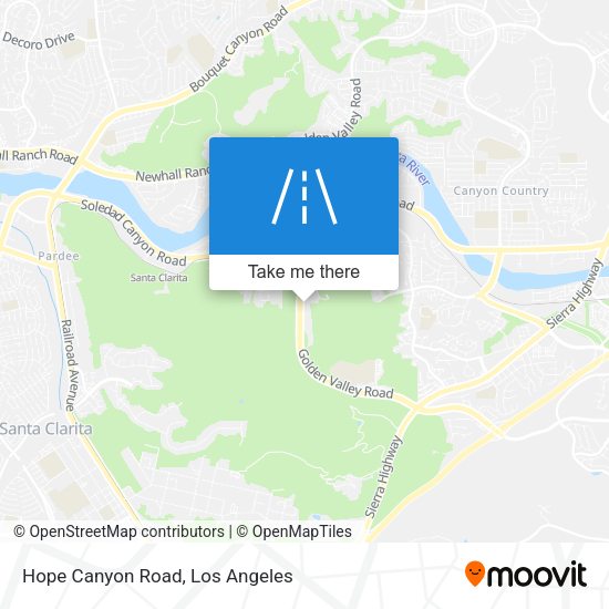 Mapa de Hope Canyon Road