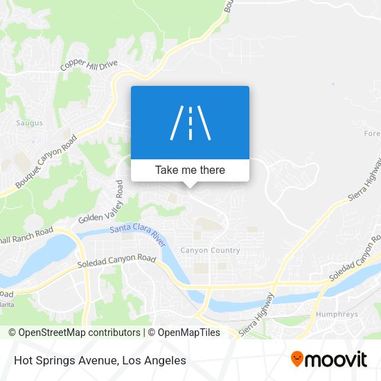 Hot Springs Avenue map