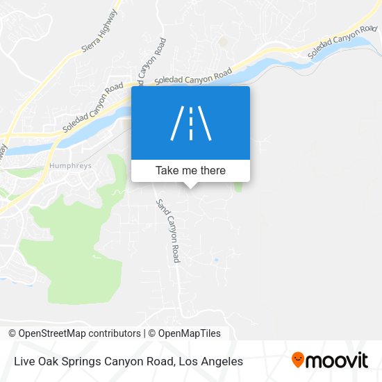 Mapa de Live Oak Springs Canyon Road