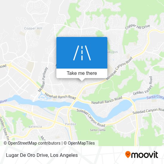 Lugar De Oro Drive map