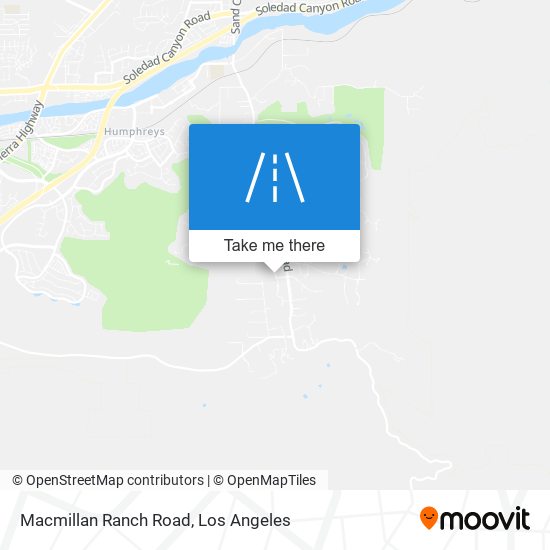 Macmillan Ranch Road map
