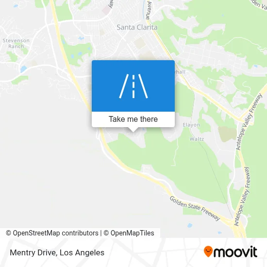 Mentry Drive map