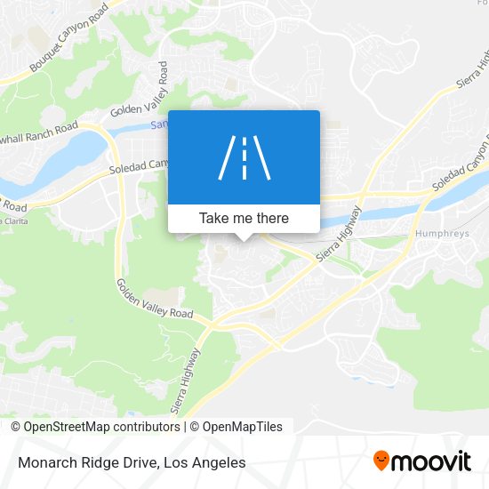 Monarch Ridge Drive map