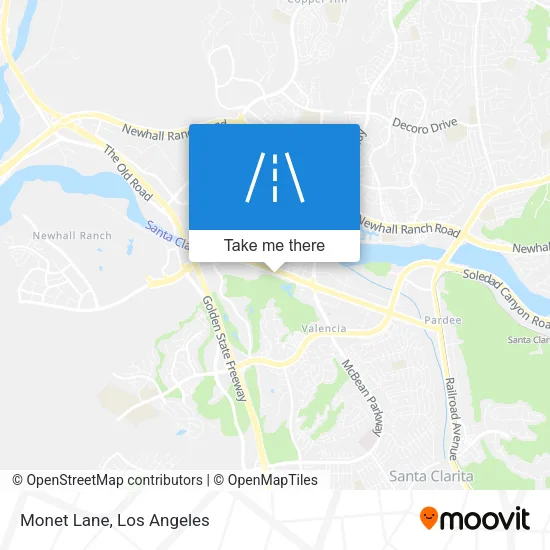 Monet Lane map