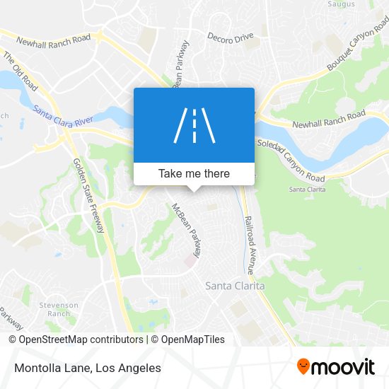 Montolla Lane map