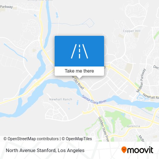 North Avenue Stanford map