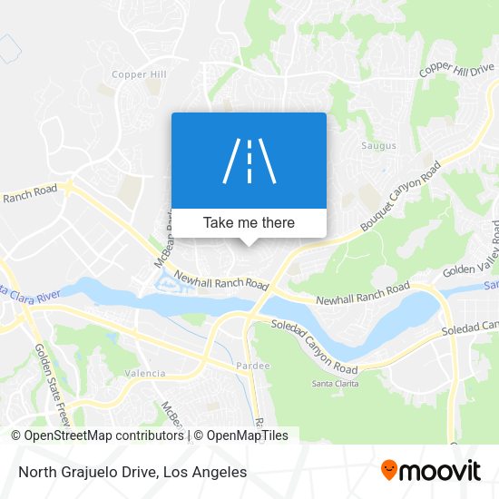 North Grajuelo Drive map