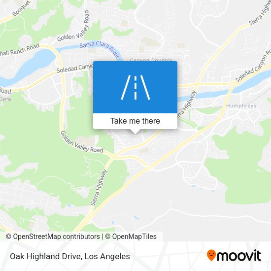 Oak Highland Drive map