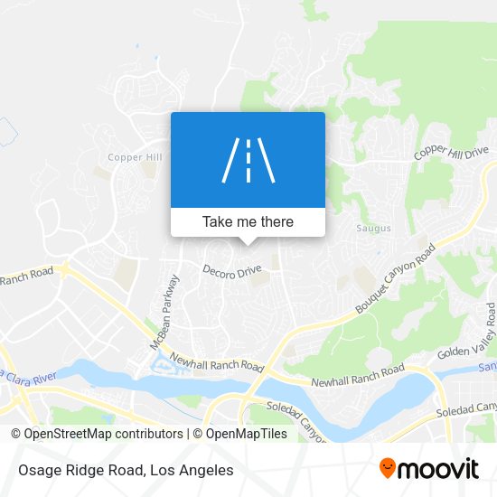 Osage Ridge Road map