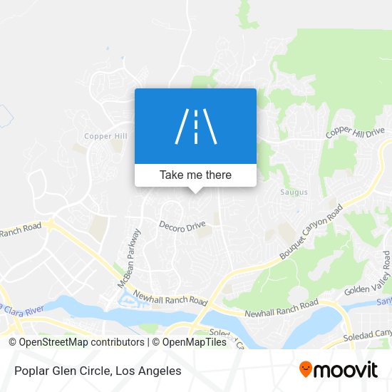 Poplar Glen Circle map
