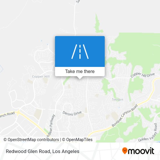 Redwood Glen Road map