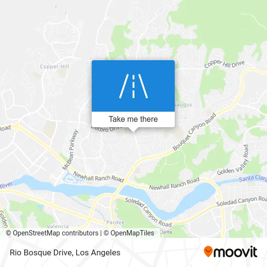 Rio Bosque Drive map