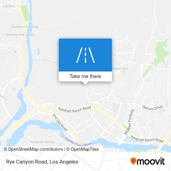 Mapa de Rye Canyon Road