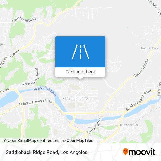 Mapa de Saddleback Ridge Road